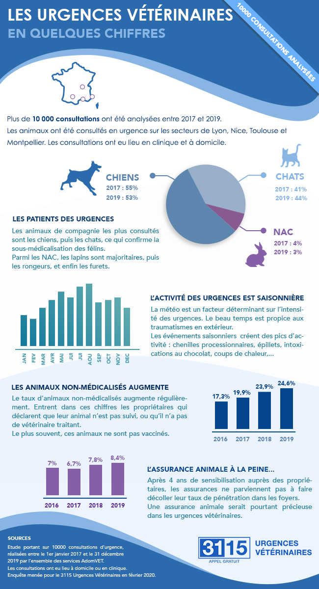 Urgences Vétérinaires en FRANCE | Panorama 2020