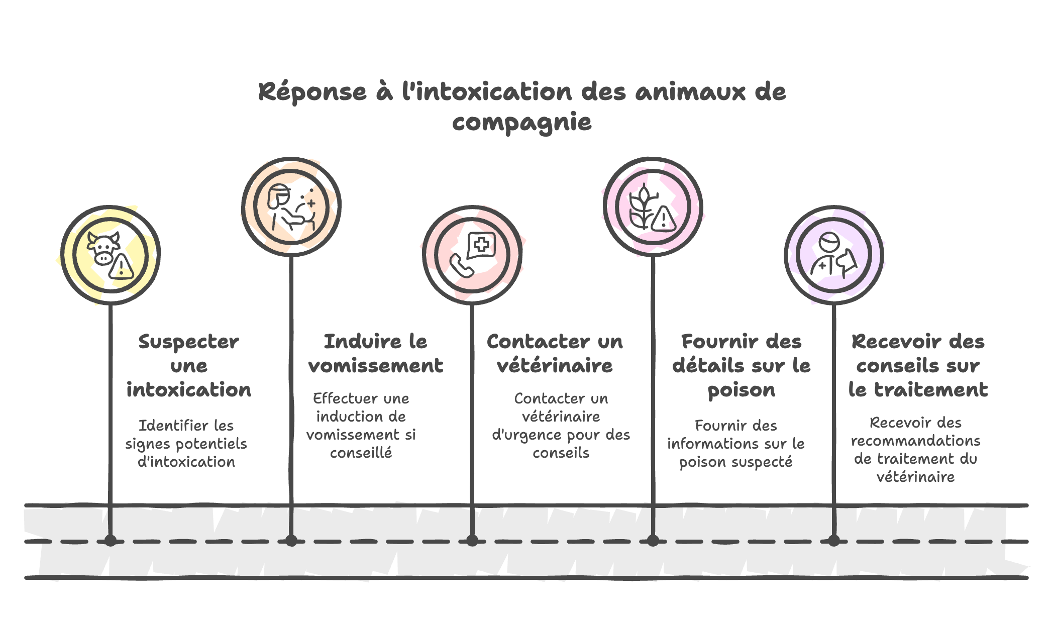 Infographie Les premières mesures en cas d’intoxications